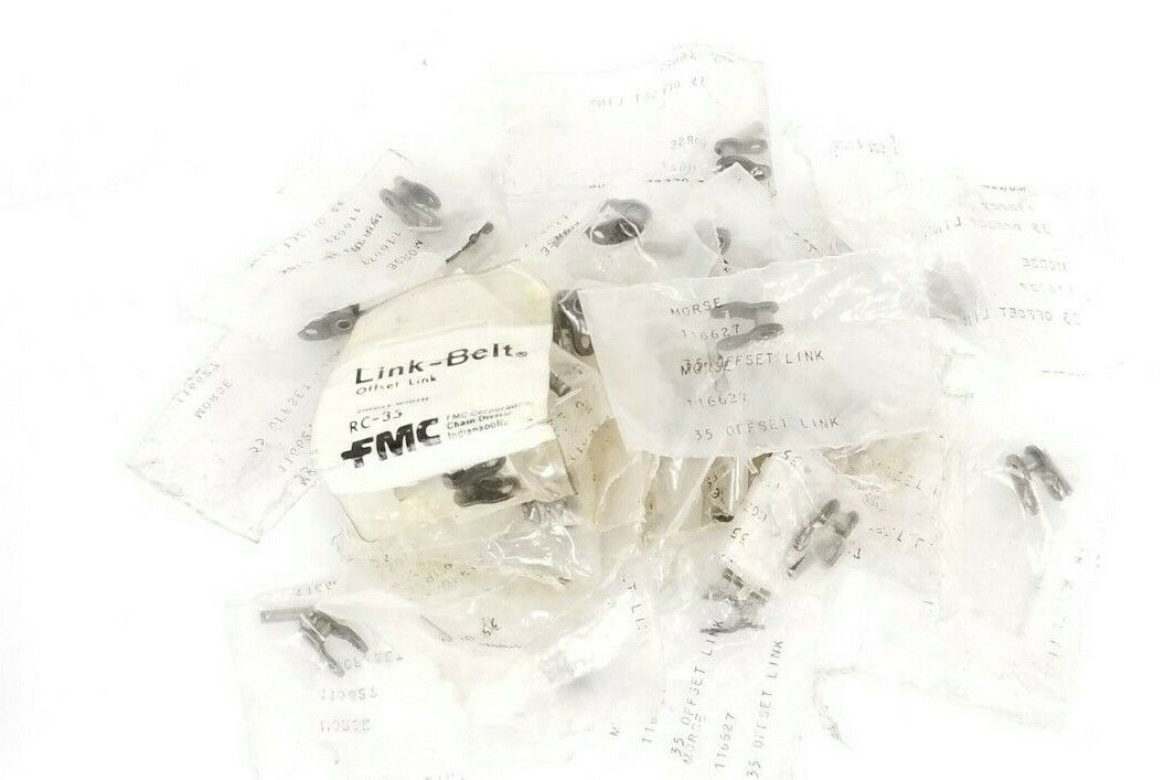 LOT OF 50 NEW MORSE / ANSI 116627 OFFSET LINKS 35 3/8'' PITCH x 3/16'' WIDTH