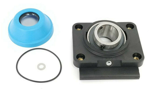 NEW SNR UC207G2 FJ7 BEARING INSERT W/ BRG METRIC 4-BOLT FLANGE 35MM BORE