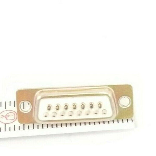 LOT OF 19 NEW AIM ELECTRONICS 40-9715S D-SUB CONNECTORS 15-PIN GOLD PL. FEM.