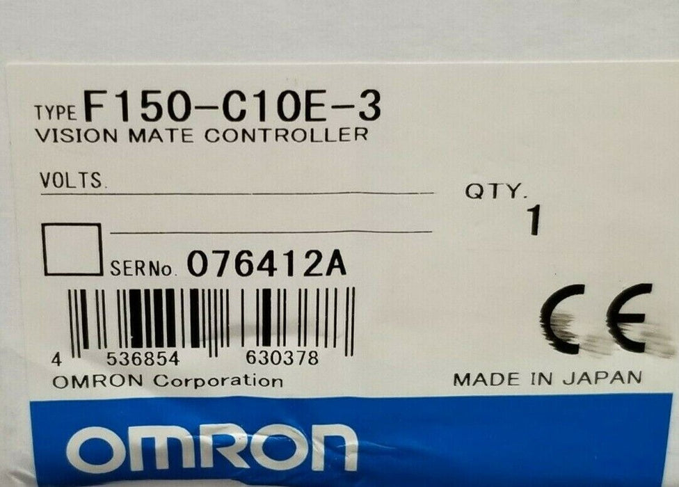 NIB OMRON F150-C10E-3 VISION MATE CONTROLLER 24VDC 0.5A F150C10E3 F150