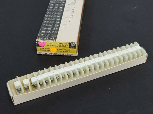BOX OF 24 NEW ALLEN BRADLEY 1492-F5 TERMINAL BLOCKS 1492F5, SER. A