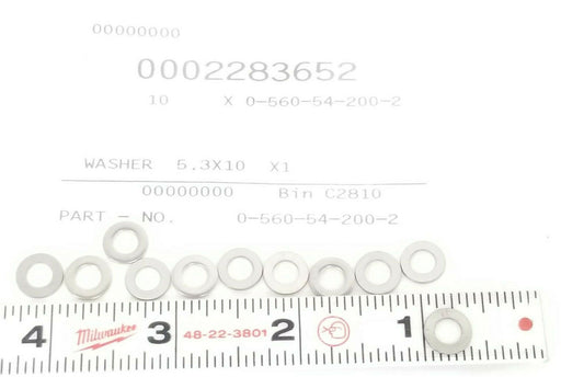 LOT OF 11 NEW KRONES 0-560-54-200-2 WASHERS 0002283652, 5.3X10X1