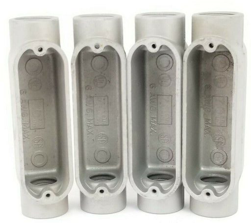 LOT OF 4 NEW APPLETON FORM 85 UNILETS 3/4'' 7.0 CU. IN. 6 AWG. MAX.