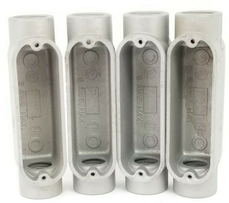 LOT OF 4 NEW APPLETON FORM 85 UNILETS 3/4'' 7.0 CU. IN. 6 AWG. MAX.