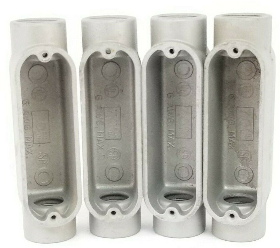 LOT OF 4 NEW APPLETON FORM 85 UNILETS 3/4'' 7.0 CU. IN. 6 AWG. MAX.