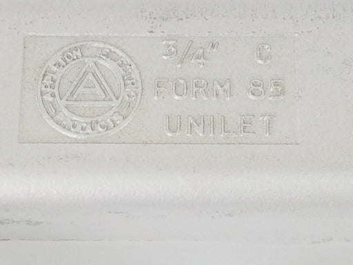 LOT OF 4 NEW APPLETON FORM 85 UNILETS 3/4'' 7.0 CU. IN. 6 AWG. MAX.