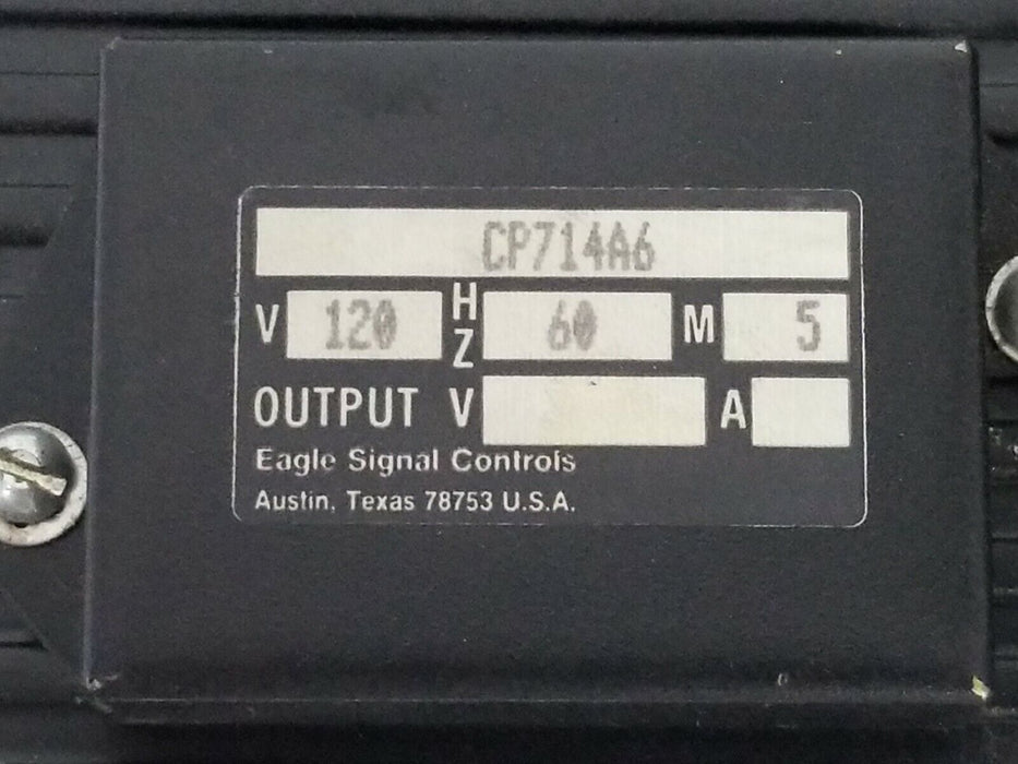 EAGLE SIGNAL CP714A6 EPTAK LOAD TRACK INTERFACE 120V 60HZ 5M PCP-1193 REPAIRED