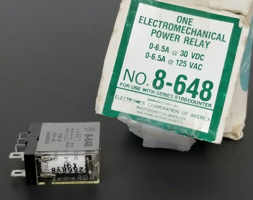 NIB ALLEN BRADLEY ELECTRONICS CORP. / OMRON 8-648 POWER RELAY 8648
