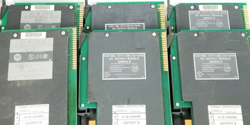 LOT OF 6 ALLEN BRADLEY 1771-OB OUTPUT MODULES DC SER. B 192VA 1771-0B 1771OB