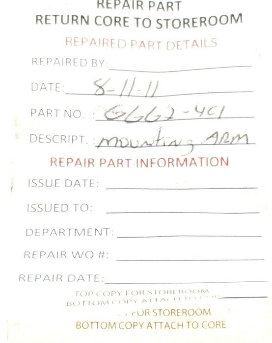 LOT OF 2 NEW GENERIC GGG2-4C1 RPR MOUNTING ARMS GGG24C1