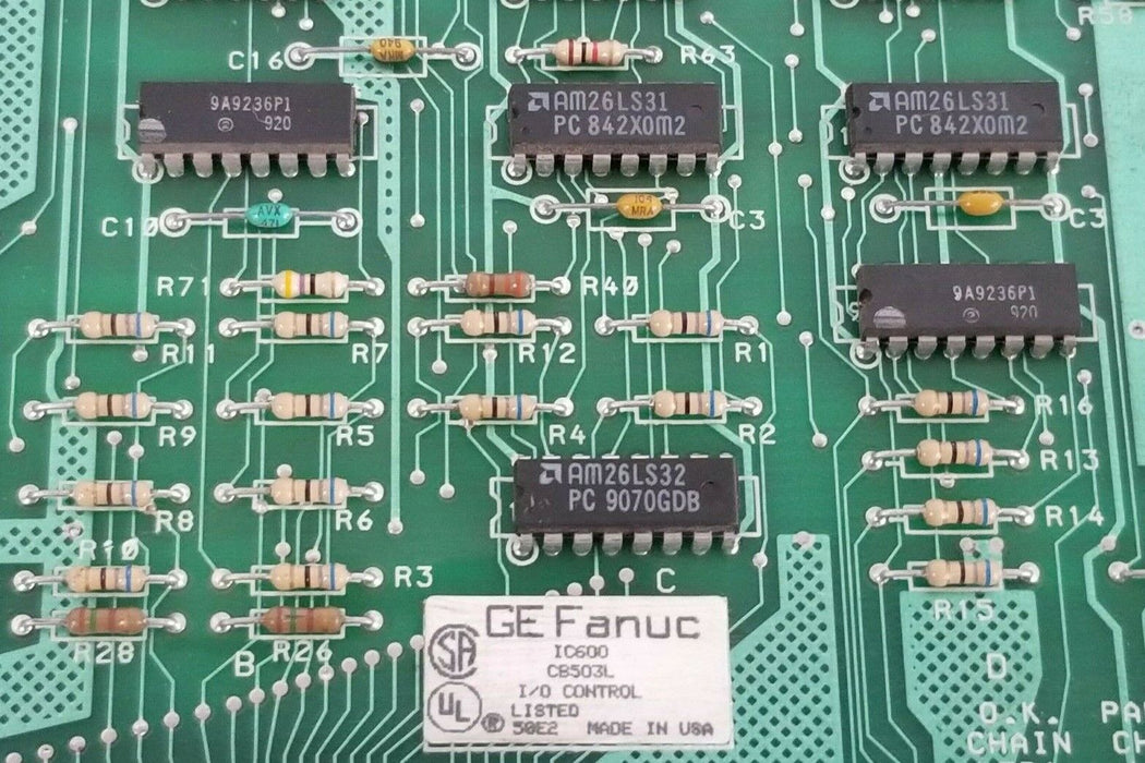 GE FANUC IC600CB503L I/O CONTROL BOARD FAB. NO. 44A721610-002R04/6