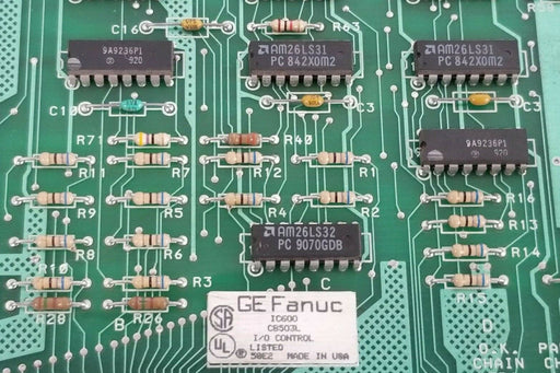 GE FANUC IC600CB503L I/O CONTROL BOARD FAB. NO. 44A721610-002R04/6