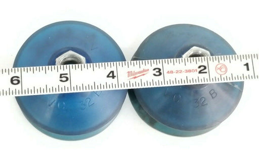 LOT OF 2 NEW VACCON VC32B-V VACUUM CUPS 1/2'' IN. THREAD 2-7/8'' IN. OD VC32BV