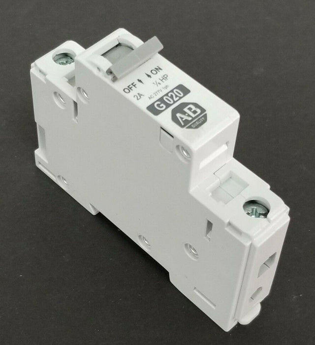 NEW ALLEN BRADLEY 1492-CB1G020 CIRCUIT BREAKER 1P 2A 1/6HP 277VAC 1PH SER. C