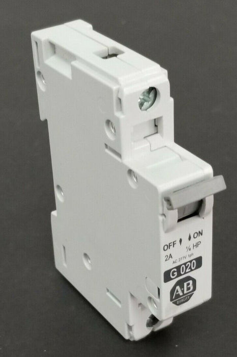 NEW ALLEN BRADLEY 1492-CB1G020 CIRCUIT BREAKER 1P 2A 1/6HP 277VAC 1PH SER. C