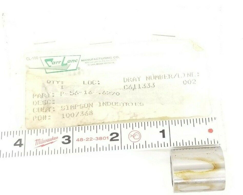 NEW CARR LANE P-56-16-.6270 BUSHING