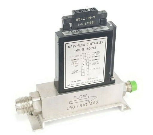 TYLAN CORP. FC-261-10SLPM-B-02 MASS FLOW CONTROLLER 150PSIG 583718-1 A-MP 7728