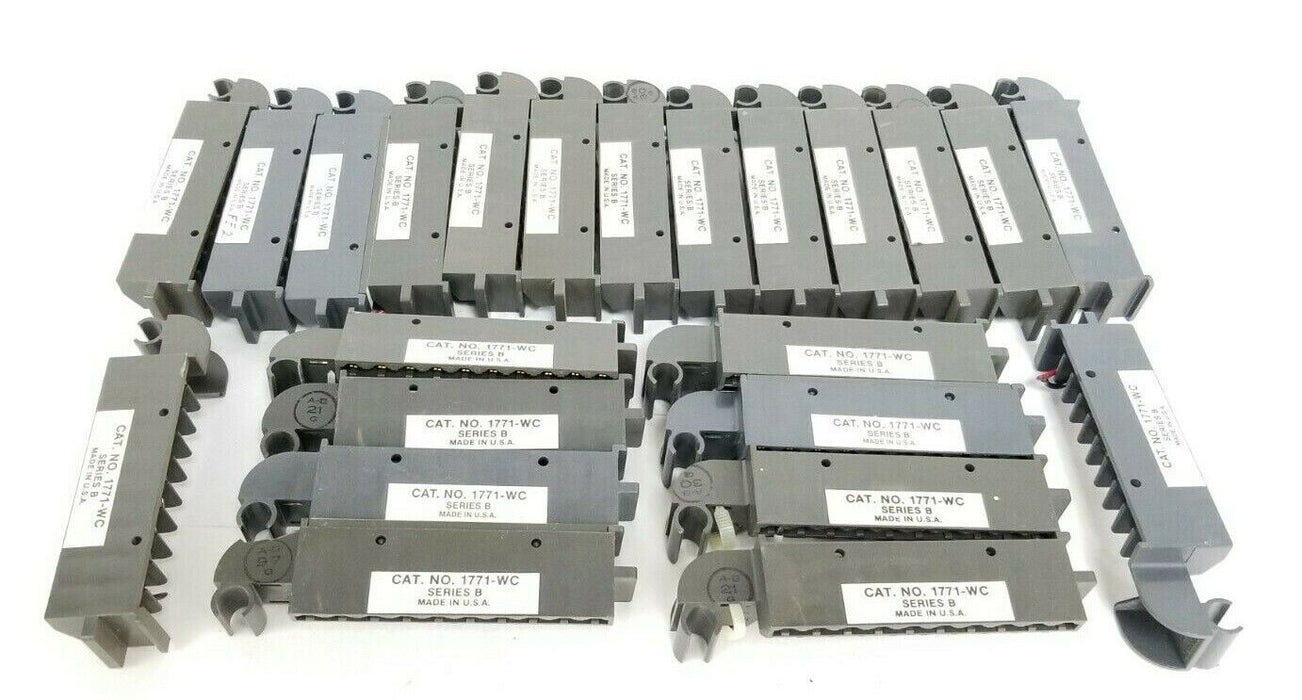 LOT OF 23 ALLEN BRADLEY 1771-WC SER. B WIRING ARMS 1771WC