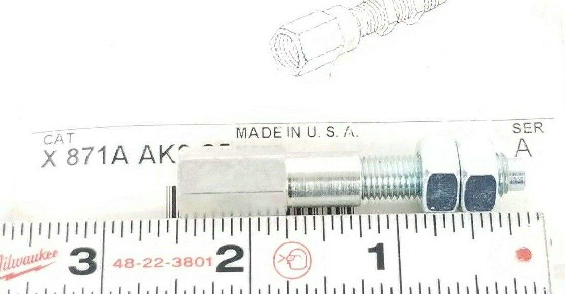 LOT OF 2 ALLEN BRADLEY X871A AK8-25 BANKING SCREW ADAPTERS SER. A, X871AAK825
