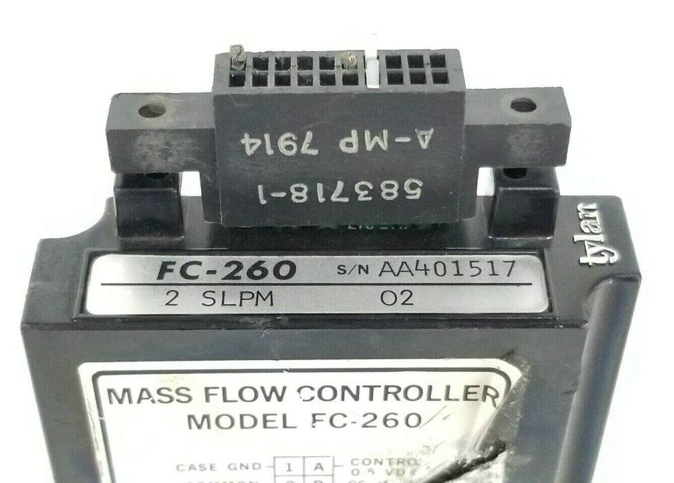 TYLAN CORP. FC-260-2-SLPM-02 MASS FLOW CONTROLLER 150PSIG FC-260 FC2602SLPM02