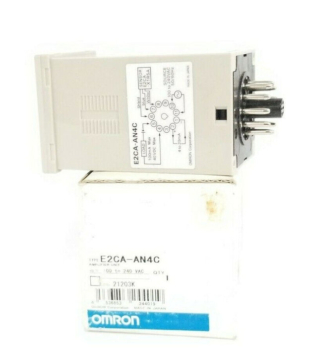 NIB OMRON E2CA-AN4C AMPLIFIER UNIT E2CAAN4C 100 TO 240 VAC