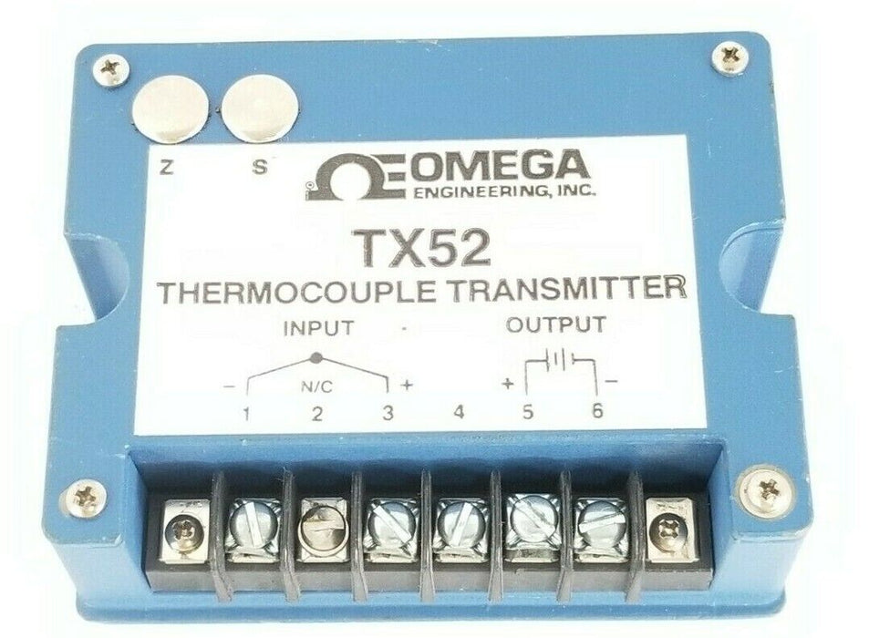 OMEGA ENGINEERING, INC. TX52 THERMOCOUPLE TRANSMITTER