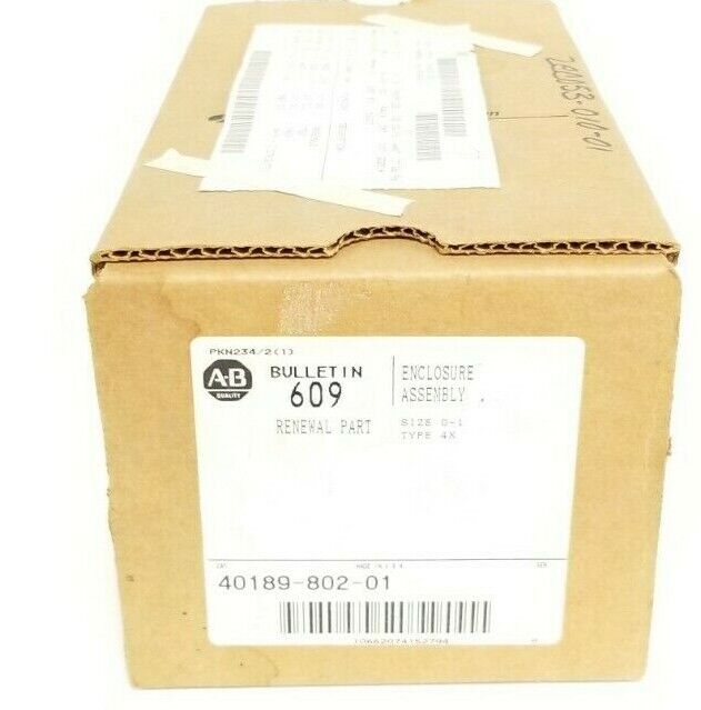 NIB ALLEN BRADLEY 40189-802-01 ENCLOSURE ASSEMBLY 4018980201, SIZE 0-1, TYPE 4K