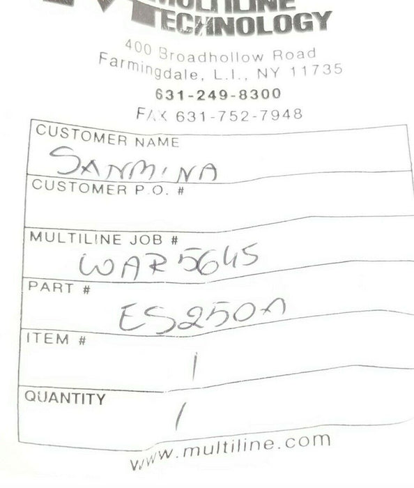 NEW MULTILINE / GE ES250A PUSHBUTTON ASSEMBLY CR104P SX418 GREEN WAR5645