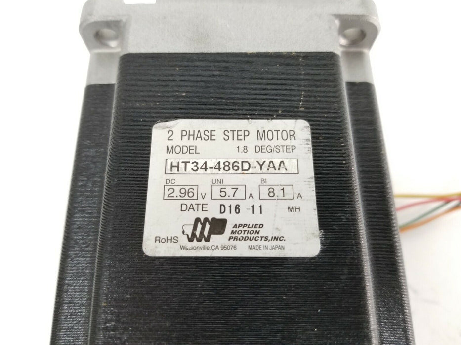 APPLIED MOTOR PRODUCTS HT34-486D-YAA 2-PHASE STEP MOTOR 2.96V 1.8 DEG. STEP