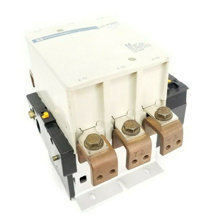 TELEMECANIQUE LC1-F265 CONTACTOR 265A 3P W/ LX1-FH-1272 COIL 120/127VAC LA1DN11