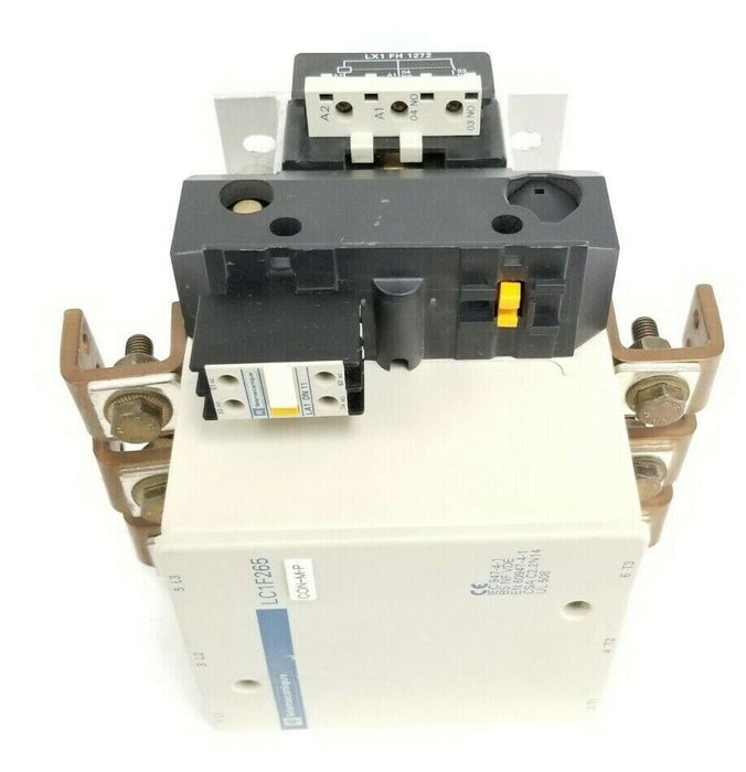 TELEMECANIQUE LC1-F265 CONTACTOR 265A 3P W/ LX1-FH-1272 COIL 120/127VAC LA1DN11