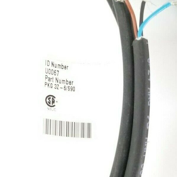 LOT OF 2 TURCK U0067 PKG 3Z-6/S90 PICOFAST MOLDED CORDSETS PKG3Z6S90