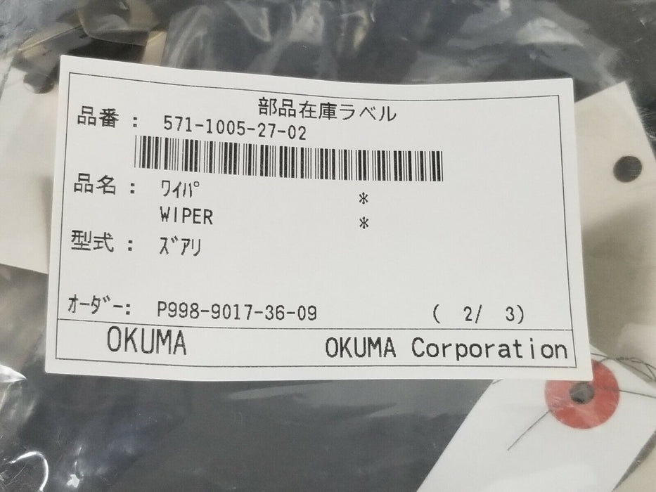 LOT OF 2 NEW OKUMA 571-1005-27-02 WIPERS 57110052702
