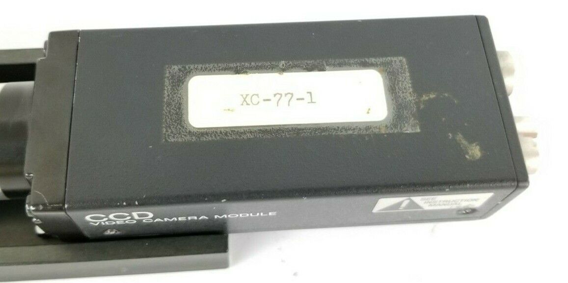 .SONY XC-77-1 CAMERA ASSEMBLY W/ 3'' IN. LENS & MOUNTING BRACKET XC-77 XC771