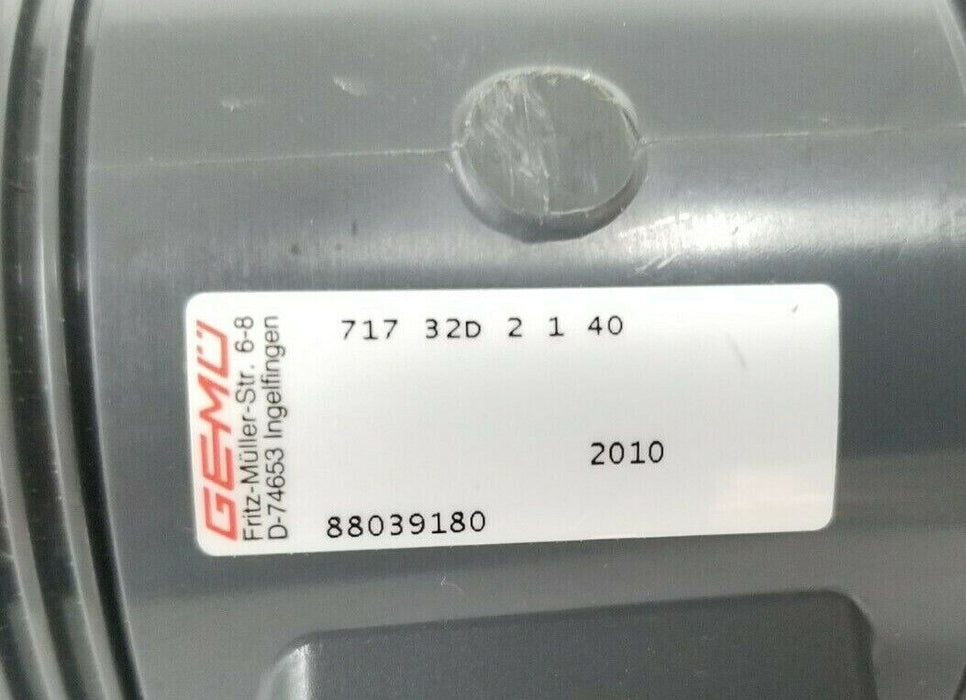 LOT OF 2 NEW GEMU 4500252127 VKD BALL VALVES 717-32D-2-1-40 DN32 (INCOMPLETE)