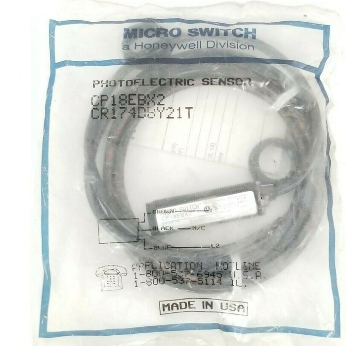 NEW HONEYWELL MICRO SWITCH CP18EBX2 CR174DBY21T PHOTOELECTRIC SENSOR