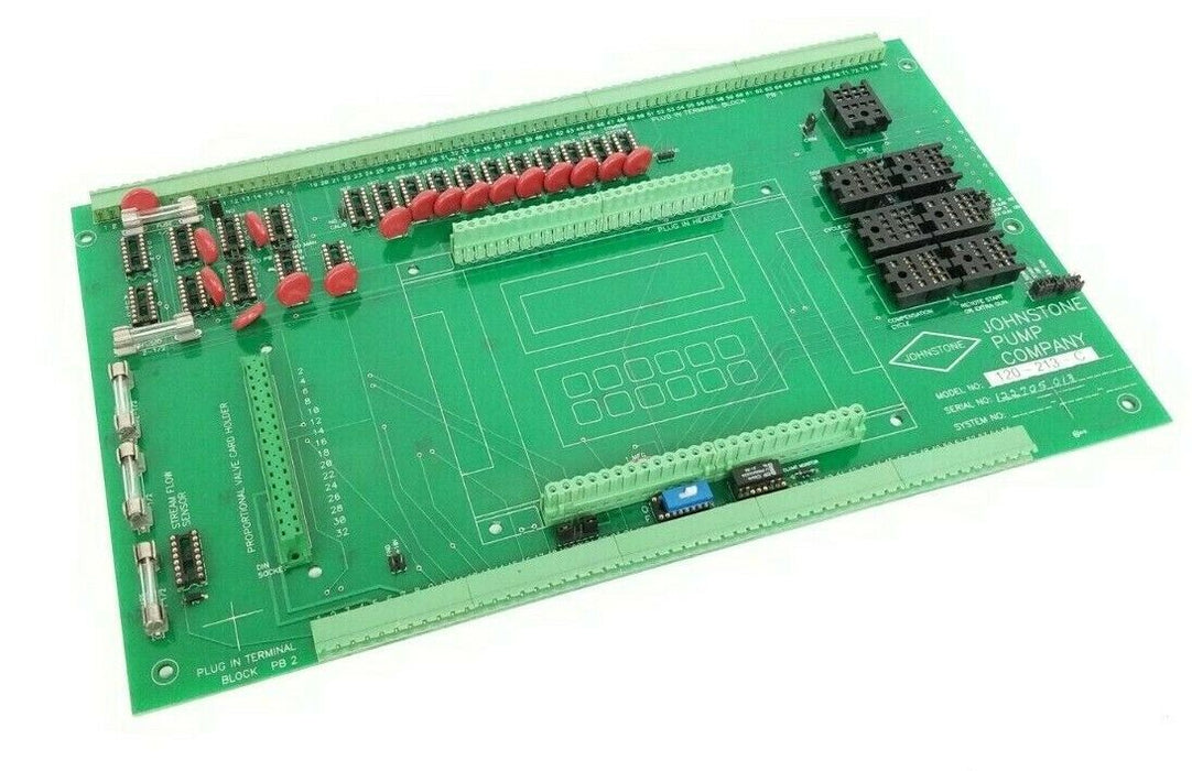 JOHNSTONE PUMP CO. 120-213-C CONTROL BOARD W/O RELAYS A073B 120213C