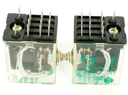 LOT OF 2 ALLEN BRADLEY 700-HC14Z24-1-4 RELAYS 700HC14Z2414 SER. C, 24VDC