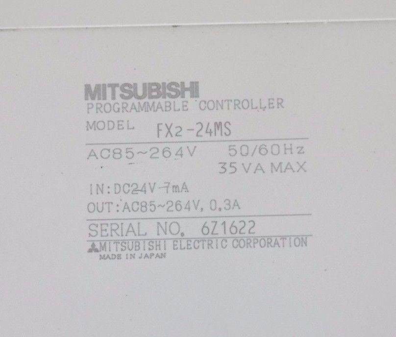 MITSUBISHI MELSEC FX2-24MS TRIAC UNIT PROGRAMMABLE CONTROLLER  FX2-24MS