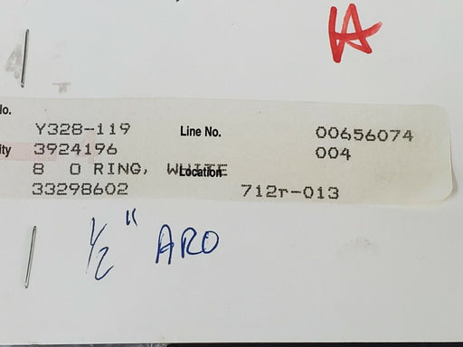 LOT OF 6 NEW ARO INGERSOLL RAND Y328-119 O-RINGS Y328119