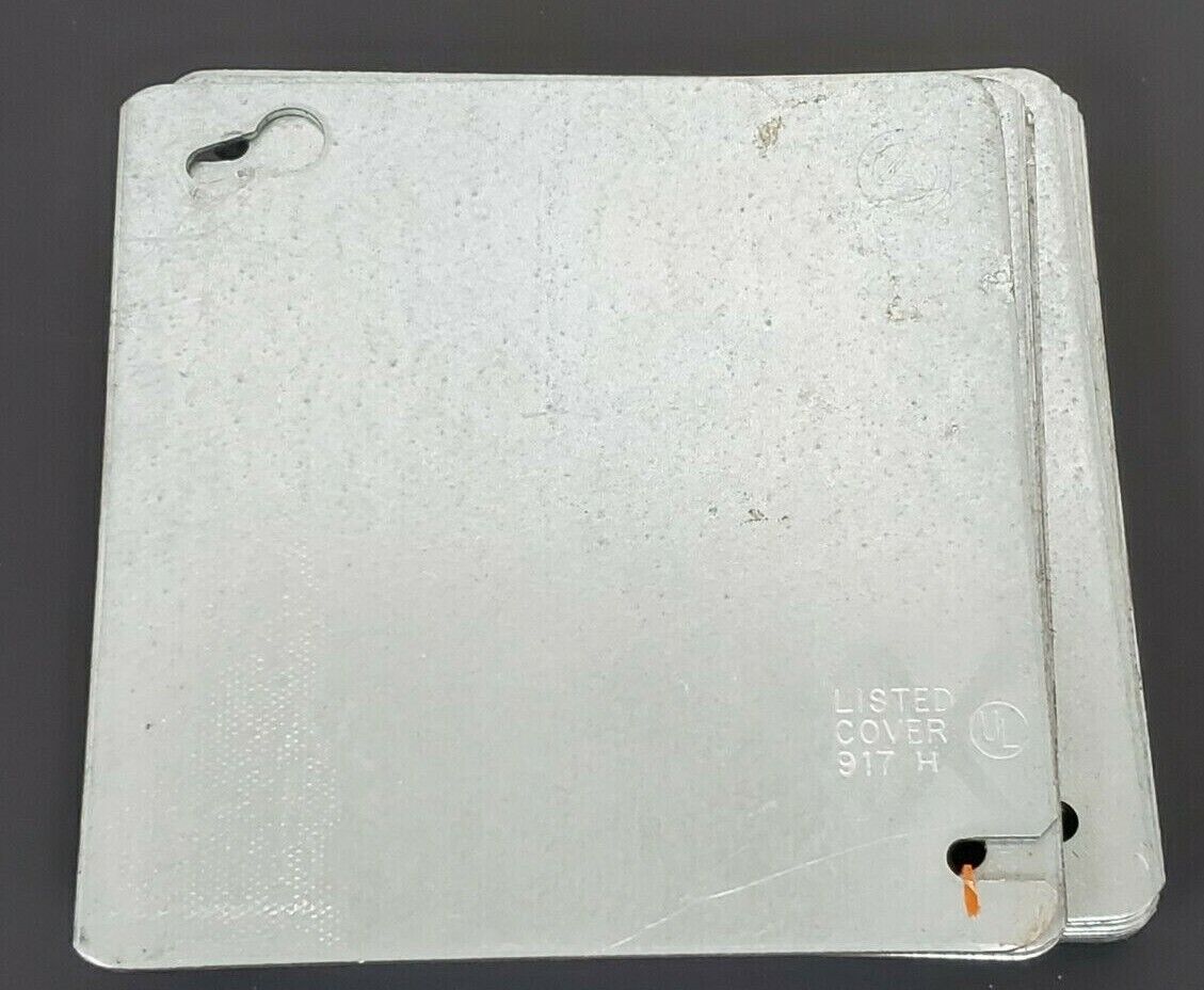 LOT OF 13 NEW APPLETON 917 H LISTED COVERS 4-1/4'' X 4-1/4''
