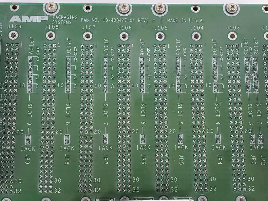 ADEPT / AMP 15340-00010 REV. A BACKPLANE BOARD 13-413427-01 REV. F