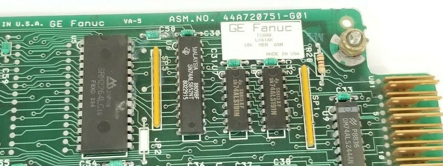 GE FANUC IC600LX616K 16K MEMORY BOARD FAB. NO. 44A720856-002R03/1