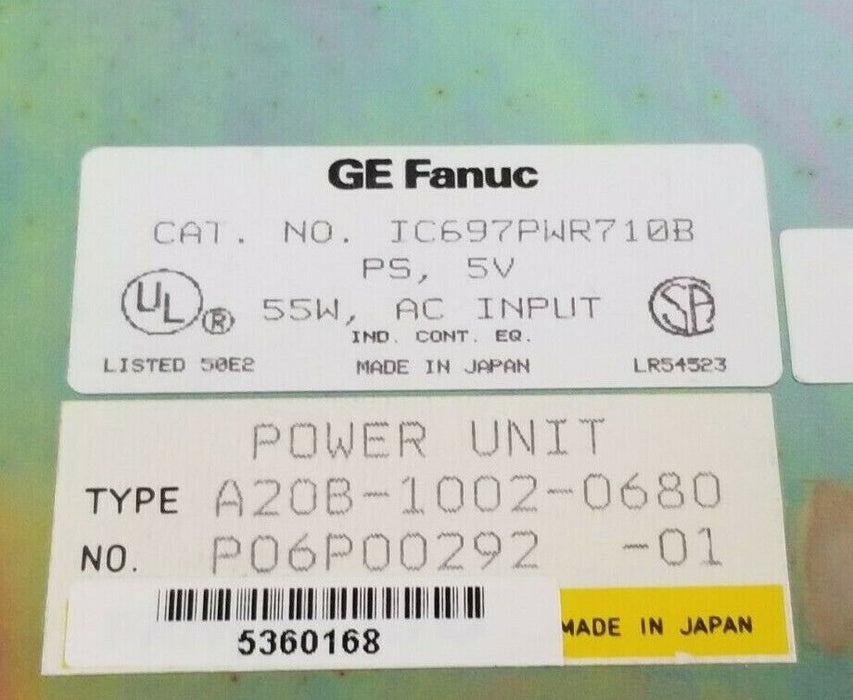 REPAIRED GE FANUC IC697PWR710B PROGRAMMABLE CONTROLLER IC697PWR710