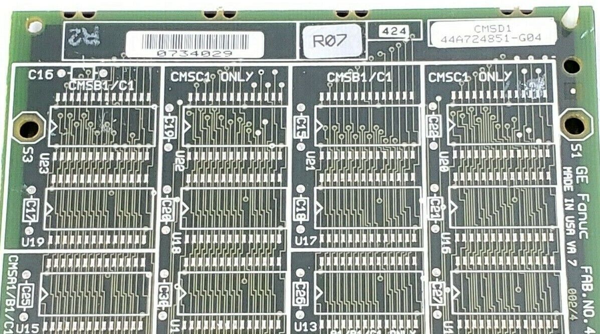 GE FANUC IC697MEM713B 64KB CMOS MEMORY MODULE 44A726846-001R04/5 (REPAIRED)