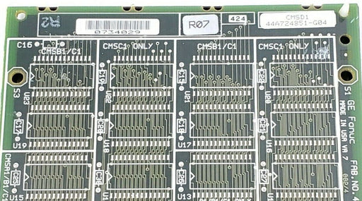 GE FANUC IC697MEM713B 64KB CMOS MEMORY MODULE 44A726846-001R04/5 (REPAIRED)