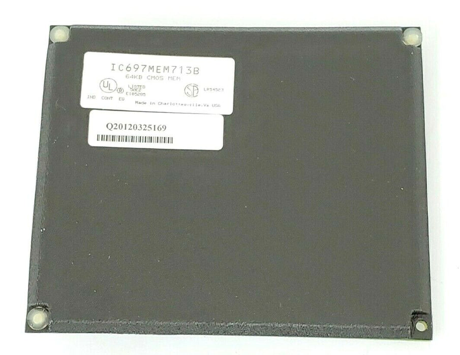 GE FANUC IC697MEM713B 64KB CMOS MEMORY MODULE 44A726846-001R04/5 (REPAIRED)