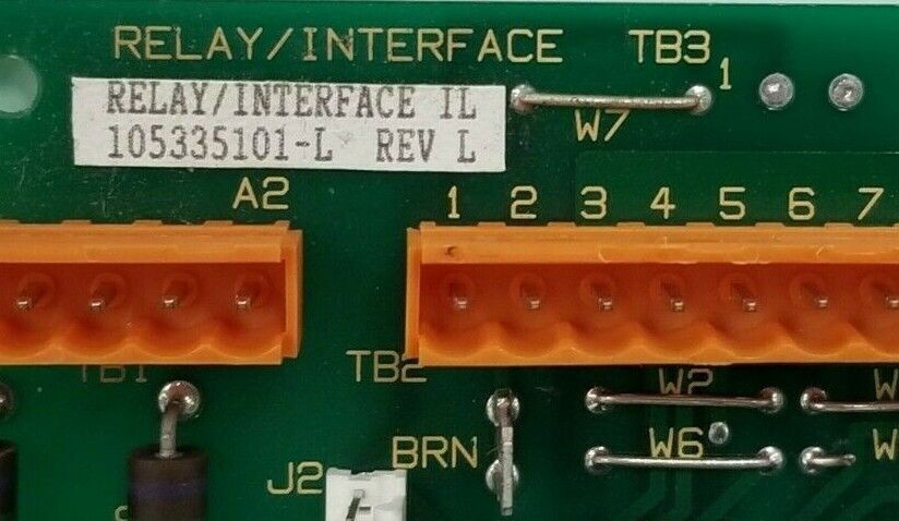 BOSTON FINCOR 105335101-L RELAY / INTERFACE IL BOARD REV. L 105335101