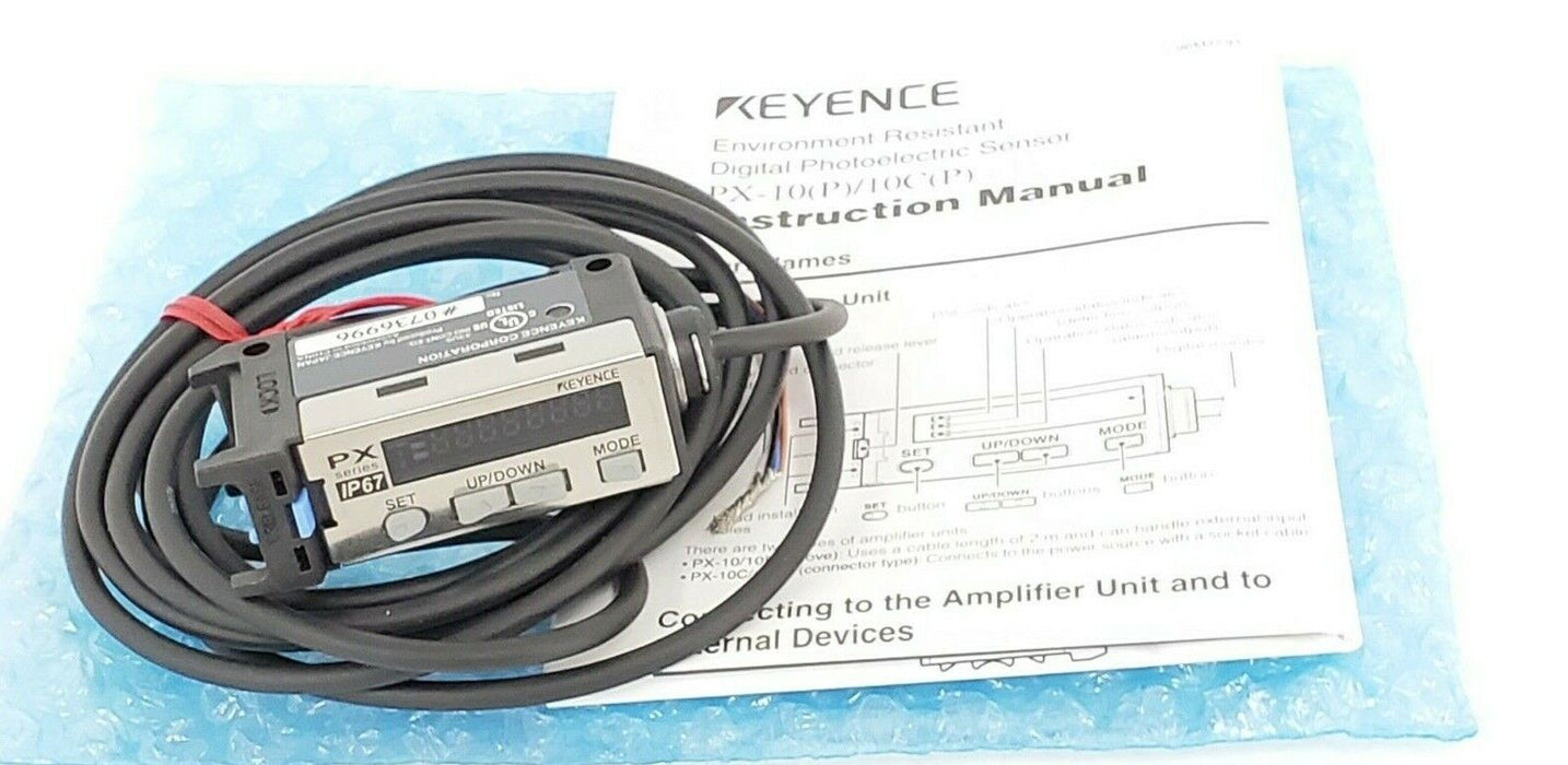 NIB KEYENCE PX-10 PHOTOELECTRIC AMPLIFIER 12-24VDC PX10