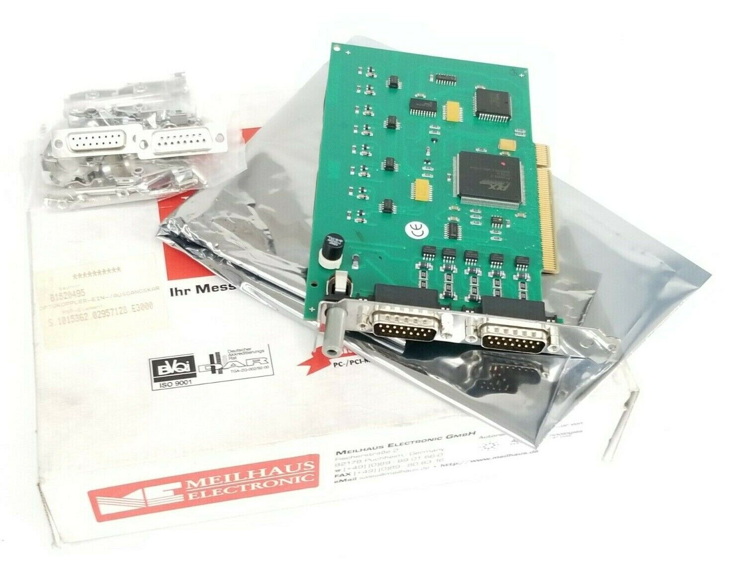 NIB MEILHAUS ELECTRONICS ME-96PCI REV: 1.3 DIGITAL PC BOARD 8 IN/8 OUT ME96PCI